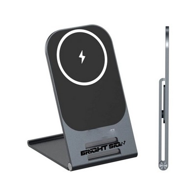 Foldable Magnetic Qi Wireless Charger Stand