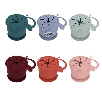 Lion Shaped Baby Snack Bowl with Suction Base for Kids