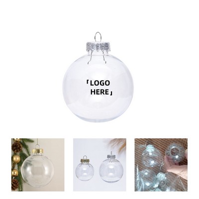 Clear Christmas Ball Ornament