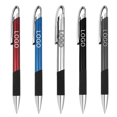 Aluminum Ballpoint Pen with Silicone Grip