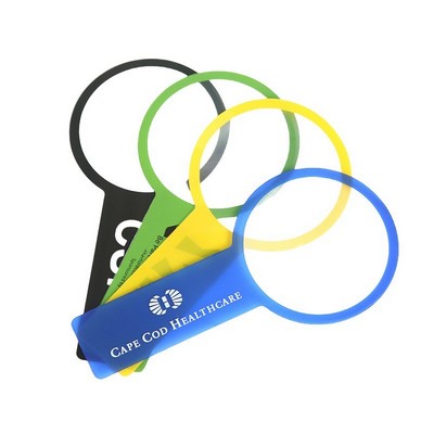 Ultra Thin Visual Aid 3X Handheld PVC Magnifier Bookmarks