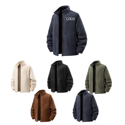 Warm Fleece Stand Collar Jacket