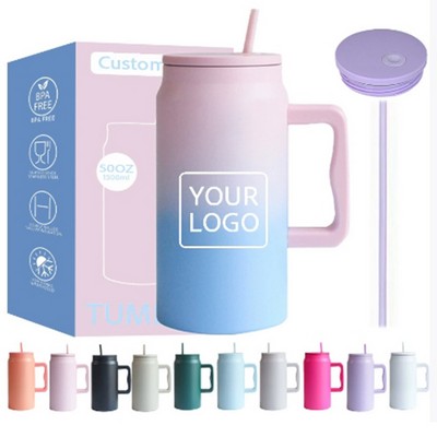 50OZ Vacuum Double-Layer Stainless Steel Insulated Cup