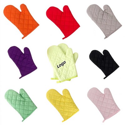 Multi Color Heat Resistant Oven Mitts for Baking Grilling and Microwave Use