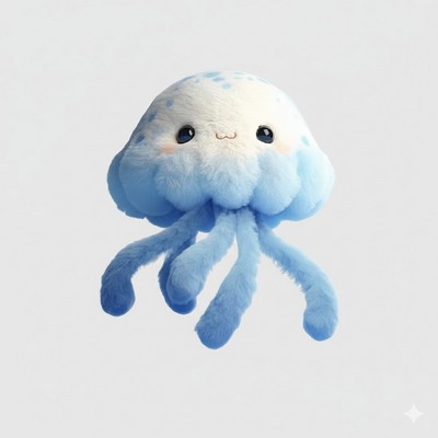 Aquarium Jellyfish Plush Pendant Cartoon Kids Animal Doll Toy