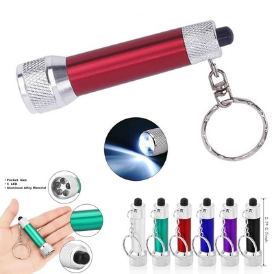LED Aluminum Keychain Keylight Battery Included