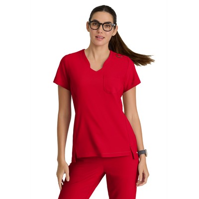 Grey's Anatomy Evolve Stretch - Women's One-Pocket Banded V-Neck Sway Scrub Top