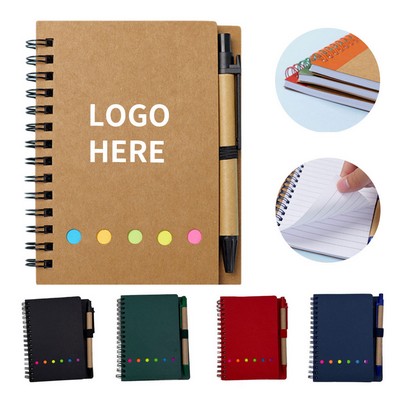 Spiral Kraft Paper Notebook