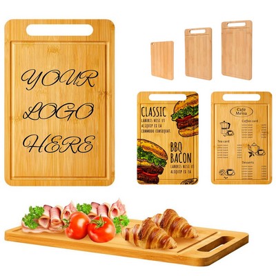 Bamboo Wood Cutting Board with Handle