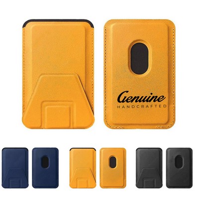 Folding Magnetic Leather Phone Wallet