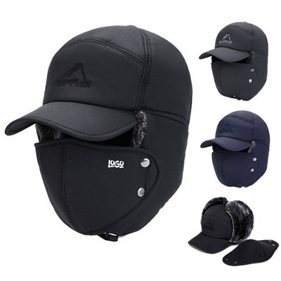 Winter Warm Face Mask Hat
