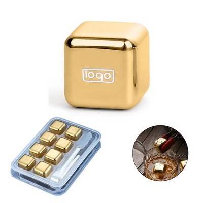 8Pcs Stainless Steel Whiskey Stones Set