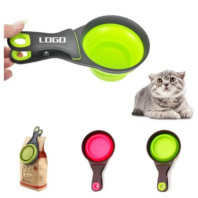 Foldable Silicone Pet Scoop & Clip