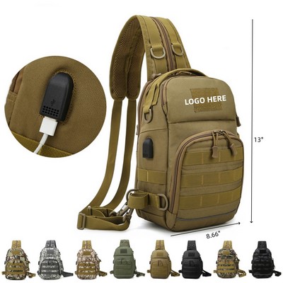 Sling Bag Backpack with Charge Port