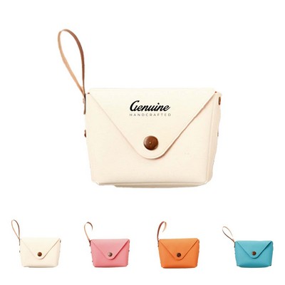 Faux Leather Cosmetic Bag