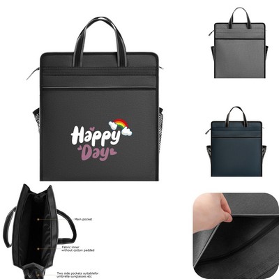 Zippered Document Bag with Handle
