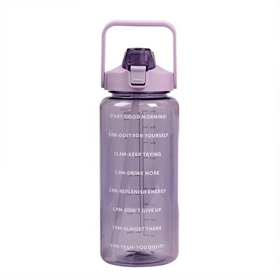 2L Sports Water Bottle W/ Handle And Straw