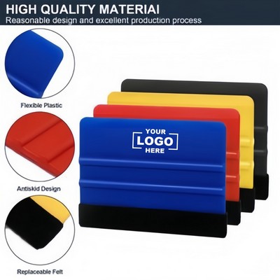 Premium Felt Edge Vinyl Squeegee for Smooth Application