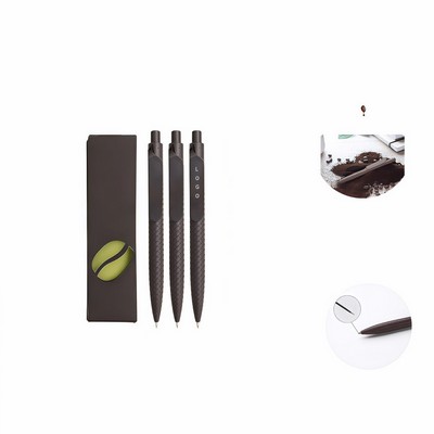 Custom Eco-Friendly Biodegradable Coffee Grounds Retractable Gel Pen