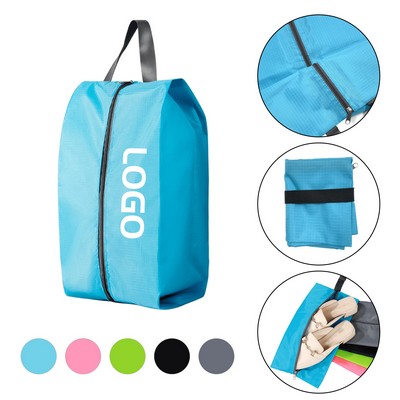 Dustproof Polyester Shoe Storage Bag With Zipper And Custom Logo