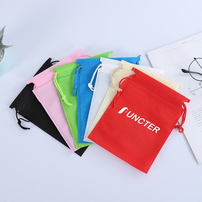 10" x 11.8" Non-Woven Drawstring Bag Travel Storage Bags Makeup Bag