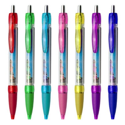 Pull Out Banner Ballpoint Pen
