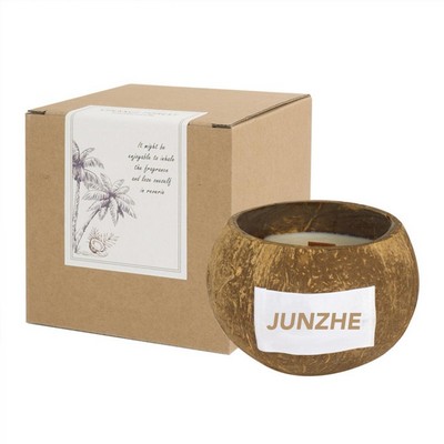 Handmade Natural Coconut Shell Soy Wax Candle
