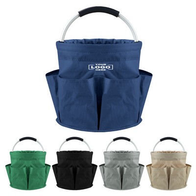 Collapsible Basket Shopping Tote With Handle