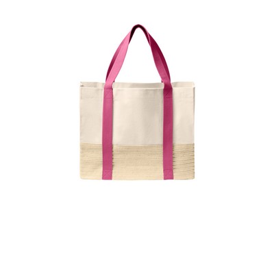 Port Authority® Straw Market Tote