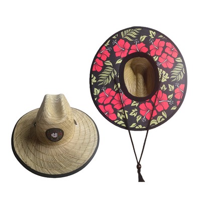 Lifeguard Beach Sun Straw Hat