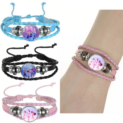 Adjustbale Handmade Retro Leather Bracelet