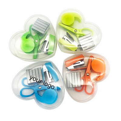Heart-Shaped Mini Stationery Combo Set