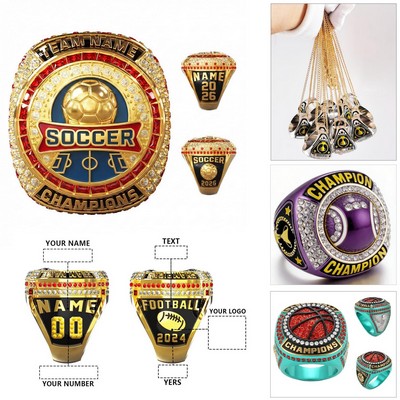 Champion Ring with Bling Gemstone