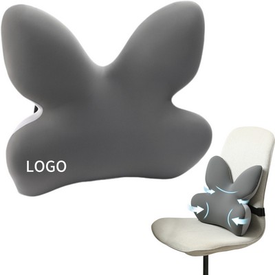 Butterfly-Shaped Lumbar Support Cushion
