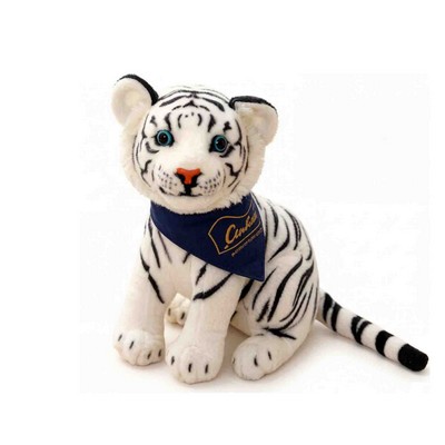 8" Sitting White Tiger Cub Stuffed Animal