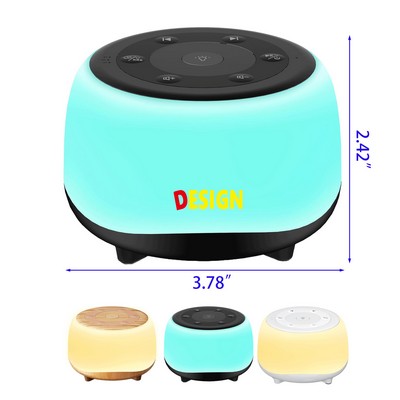 White Noise Sound Machine with 7 Colors Night Light