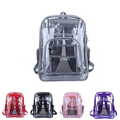 PVC Clear Backpack for School
