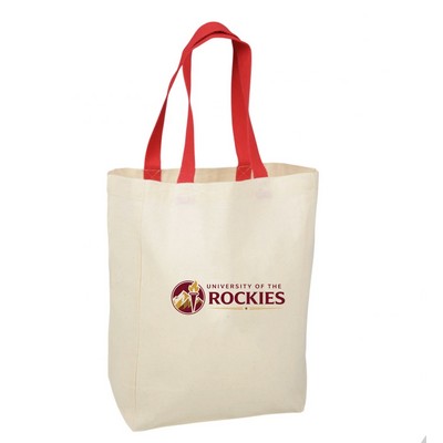 5 oz. Cotton Grocery Tote - 14" x 10"x 5