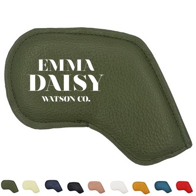 Leather Golf Iron Head Cover
