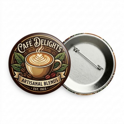 2.95" Round Tinplate Badge