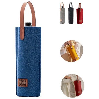 Premium Felt Wine Bottle Carrier