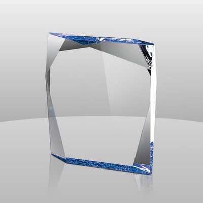 Jewel Bevel Color Etched Award (7"x6"x1 1/4")