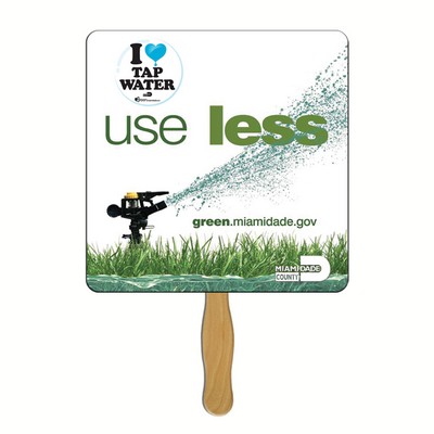 9" Square Hand Fan