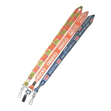 7 days Sublimation Printing 3/4" Lanyard w/ J Hook Attachment