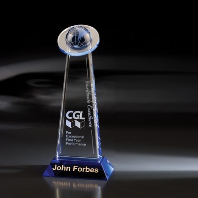 12" Orbit Crystal Globe Award