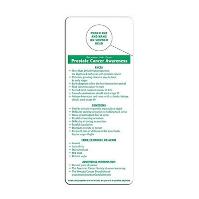 Prostate Cancer Awareness Hang Tag