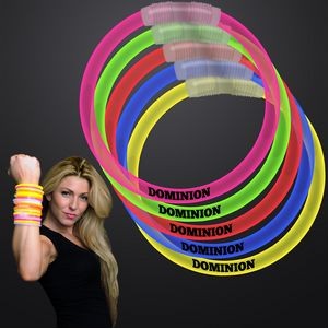 Assorted Color 8 Inch Glow Bracelets - PRINTED