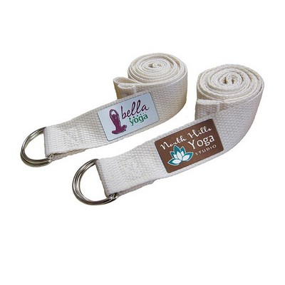 Woven Yoga Stretch Strap w/ Patch