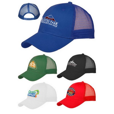 Cotton Front Mesh Caps