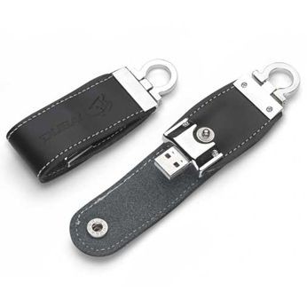 Milano Leatherette USB Flash Drive w/Key Chain (64 GB)